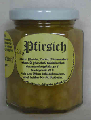 Pfirsich-Fruchtaufstrich