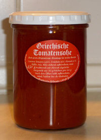 Greece tomato sauce