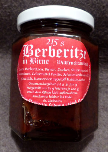 Berberitzen-Fruchtaufstrich in Birne